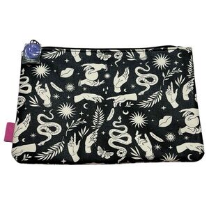 Ipsy Glam Bag Fortune Teller black & white cosmetic case
